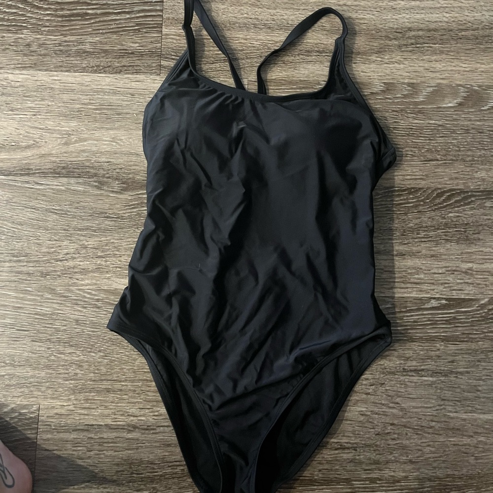 Black Hurley On Piece Bathing Suit